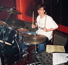 Dave on drums at Bogarts